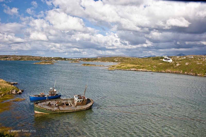 Boat aground near Cruit Island, Co. Donegal.jpg